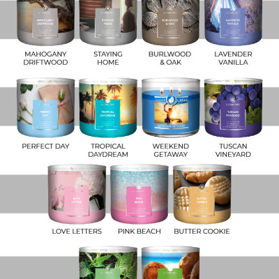 Nến ly 3 bấc sáp đậu nành Goose Creek (411g) - Tropical Daydream