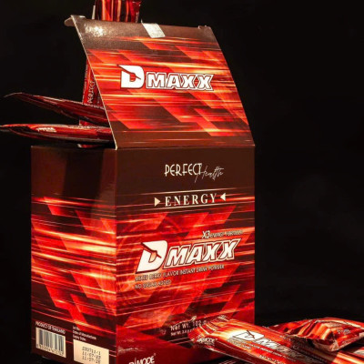 DMAXX thức uống bổ sung vitamin năng lượng không đường DAMODE 18 gói dùng thử màu đỏ