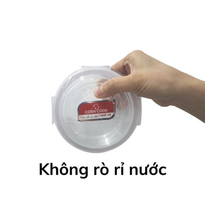 Bộ 6 hộp thủy tinh hình tròn 400 ml COBACOOK- CCR46