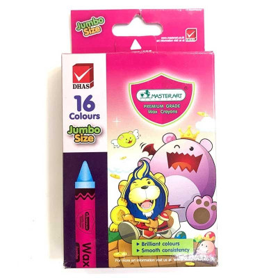 Bút sáp MSTA 16 màu JUMBO