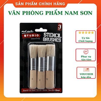 Cọ Stencil Mont Marte đầu tròn