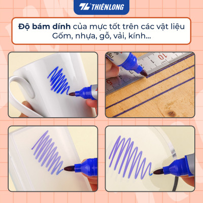 Combo 10 Bút lông dầu Thiên Long PM-07