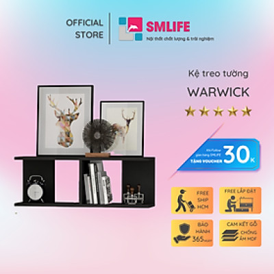 Kệ gỗ trang trí trưng bày hiện đại SMLIFE Warwick