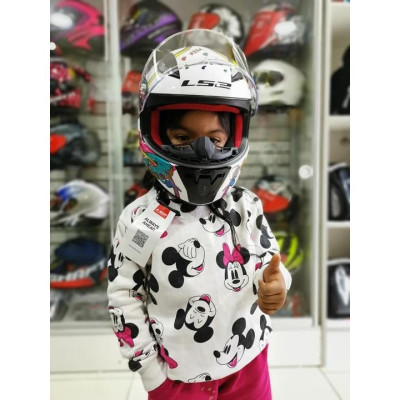 Mũ Bảo Hiểm Trẻ Em Fullface Một Kính LS2 FF353 Rapid Mini - Gara20