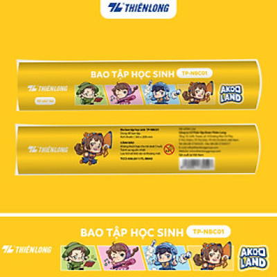 Combo 10 Bìa bao tập học sinh phiên bản Akooland TP-NBC01/AK
