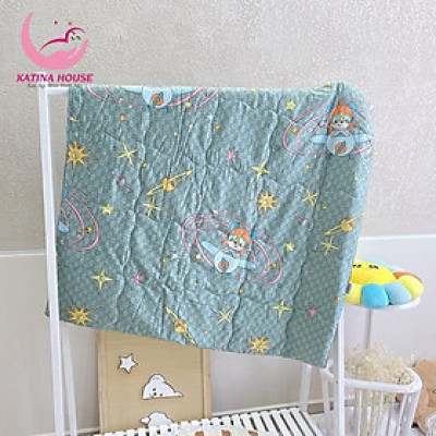 Mền mát cho bé đi học Katina House 1mx1m2, vải tencel mềm mại thoáng mát