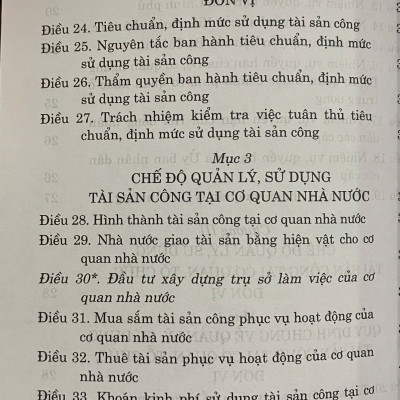 Luật Quản lý, sử dụng tài sản công ( hiện hành) ( sửa đổi năm 2020)