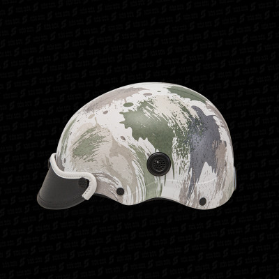 ƯU ĐÃI - Mũ bảo hiểm lỗ thông gió hoa văn chính hãng NÓN SƠN AMP-TR111