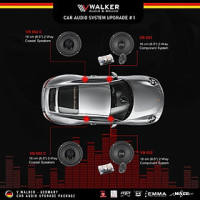 Cấu hình âm thanh ô tô Walker Độ âm thanh Ô tô cao cấp chất lượng Germany