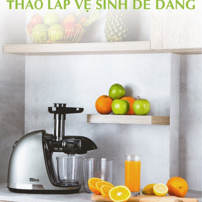 Máy Ép Hoa Quả Olivo SJ22 - Máy Ép Trục Ngang Cao Cấp - Công Suất 150W - Thương Hiệu Mỹ - Hàng Chính Hãng