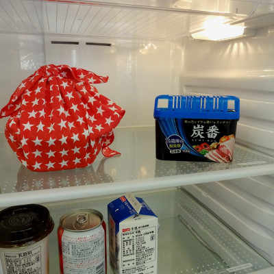 Combo hộp đựng/bảo quản thực phẩm 700ml + sáp khử mùi tủ lạnh than hoạt tính - nội địa Nhật Bản