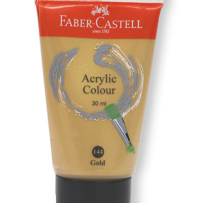 Tuýp màu vẽ acrylic Faber 183010 30ml gold (vàng) 