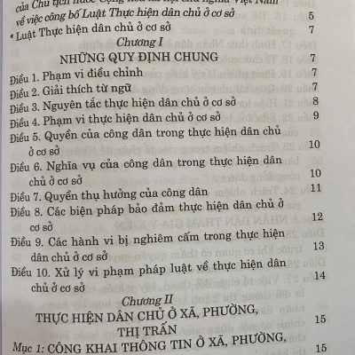 Luật thực hiện dân chủ ở cơ sở