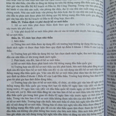 Sách Luật Đấu Thầu sửa đổi, bổ sung và Văn Bản Hướng Dẫn Thi Hành - V2535D