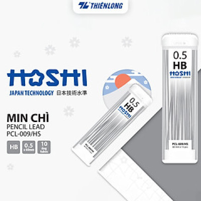 Min chì 0.5mm Hoshi Thiên Long - Công nghệ Nhật Bản