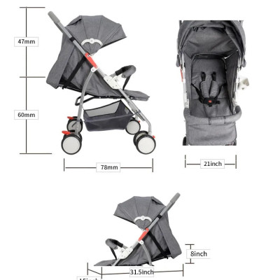 Xe đẩy cho bé du lịch A2 - Khung cao cấp siêu nhẹ, gấp gọn, bảo hành 12 tháng chính hãng