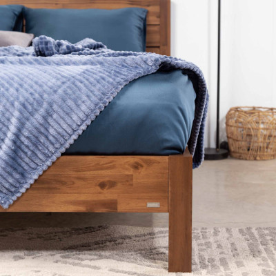 Giường ngủ gỗ CT17MH Juno Sofa màu vàng nâu