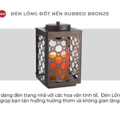 Đèn lồng đốt nến Goose Creek - Bronze Black