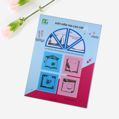 Giấy kiểm tra kẻ ngang giấy chống lóa chống hằn lem, kẻ ô rõ đẹp tiện lợi cho học sinh cấp 2 3,15 tờ đôi GKT07 Green Art - Hàng chính hãng