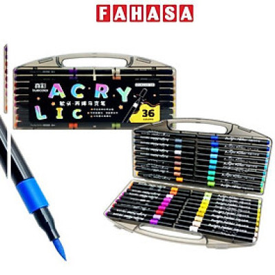 Hộp 36 Bút Lông Màu Acrylic Marker - Truecolor ZCA220_36