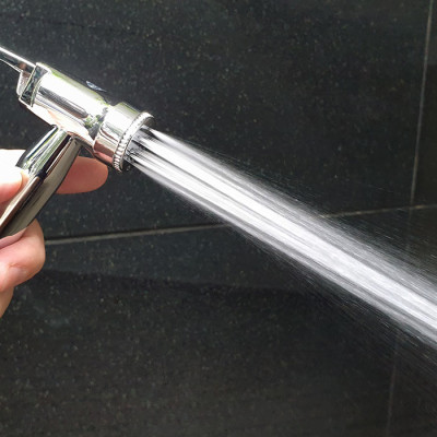 Tay xịt vệ sinh Nhựa ABS mạ Chrome tăng áp Eurolife EL-H06 (Trắng bạc)