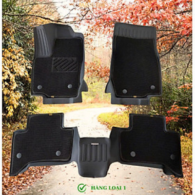 Thảm lót sàn ô tô 2 lớp cao cấp dành cho xe Toyota Prado 2025+ (sd3) nhãn hiệu Macsim chất liệu TPE màu đen