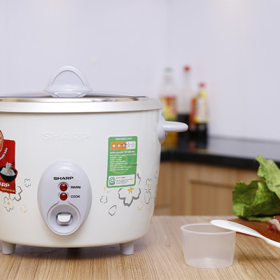 Nồi cơm nắp rời Sharp 2.2 lít KSH-D22V, Công suất 800W, Giao màu ngẫu nhiên - Hàng chính hãng