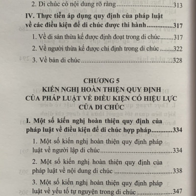 Di chúc và điều kiện có hiệu lực của di chúc