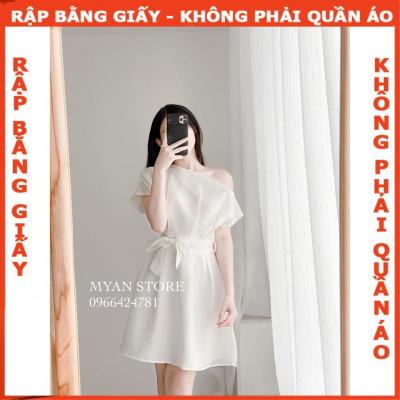 Rập giấy đầm lệch vai 1128 (BẢN VẼ)