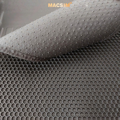 Thảm 2 lớp (sd3) dạng lưới lục giác Suzuki XL7/ Suzuki Ertigar (đen) bề mặt cao su siêu sạch nhãn hiệu Macsim