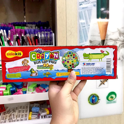 Sáp Màu Thiên Long CR-C021 (24 Màu)