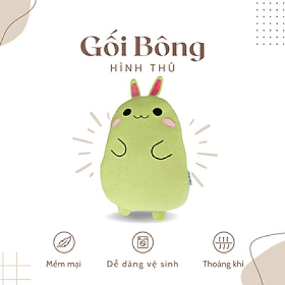 Gối bông cho bé MYM size 30x40cm siêu đáng yêu mềm mịn êm ái dành cho bé yêu (Khách Vui Lòng Chat Với Shop Để Chọn Mẫu)