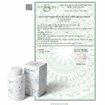 Thực phẩm BVSK OPFE OriCells 250 capsules (120 viên), Hungary (Hỗ trợ làm chậm quá trình lão hoá)