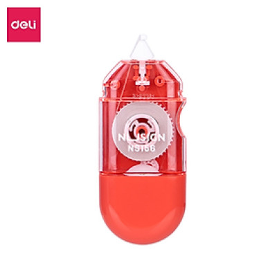 Bút Xóa Băng Kéo 6M 12M Dạng Film Cao Cấp Deli - Tiết Diện Xóa 5mm - Kéo Băng Mượt Che Phủ Tốt, Có Thể Viết Đè Lên