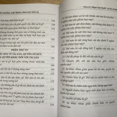Các câu hỏi thường gặp trong lĩnh vực dân sự