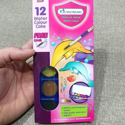 Màu Water Colour Cake 12 Màu Masterart 126797