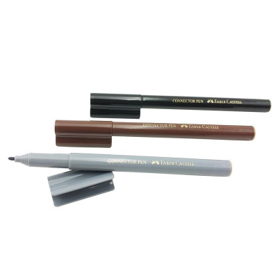 Hộp 33 Bút Lông Màu Connector Faber-Castell 15 55 44 - Hộp Hình Ngựa Unicorn