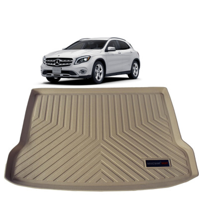 Thảm lót cốp xe ô tô Mercedes GLA 2015 - 2019 nhãn hiệu Macsim chất liệu TPV cao cấp màu be