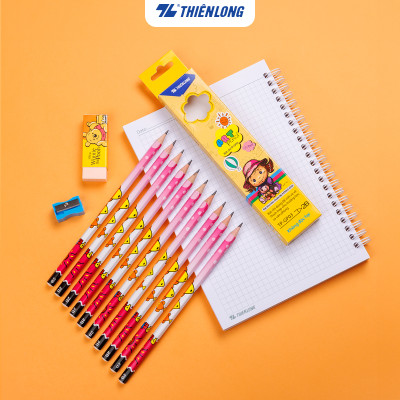 Hộp 10 cây Bút chì gỗ 2B Thiên Long GP-03
