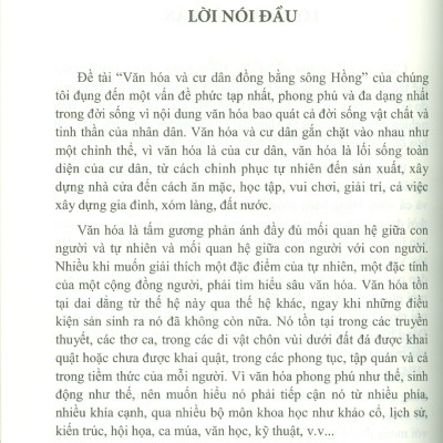 Văn Hoá Và Cư Dân Đông Bằng Sông Hồng - Vũ Tự Lập chủ biên 