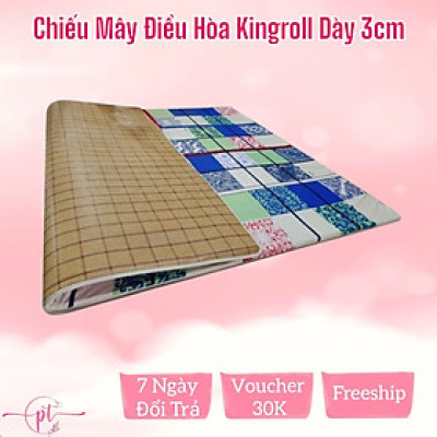 Chiếu Điều Hòa Sợi Mây Tổng Hợp Có Lớp Mút Foam Dày 3cm Đủ Size Thoáng Mát Và Êm Ái
