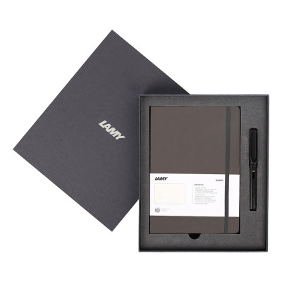 Gift Set Lamy Notebook A5 Softcover Umbra + Lamy Al-Star Black - GSNAl0018
