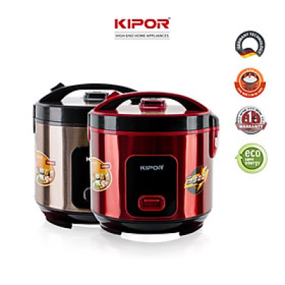 Nồi cơm điện KIPOR KP-N55918-1.8L-Lòng nồi niêu chống dính CERAMIC chống trầy xước dầy 3mm-Hàng chính hãng
