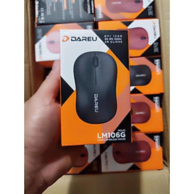 Chuột không dây Dareu LM106G Black/Pink- HÀNG CHÍNH HÃNG