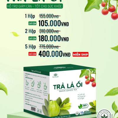 Trà Lá Ổi Mychi chính hãng giam cân, tan mỡ và ngừa mỡ máu
