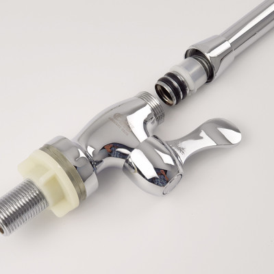 Vòi rửa chén lạnh Đồng mạ Chrome Eurolife EL-RC05 (Trắng bạc)