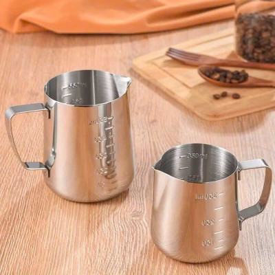 Ca Đánh Sữa Inox Có Vạch Chia 350ml - 550ml - 900ml, Dụng Cụ Pha Chế Inox Chất Lượng Cao - HÀNG CHÍNH HÃNG MINIIN