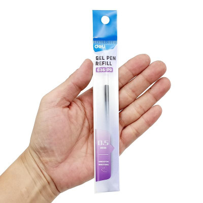 Ruột Bút Gel 0.5 mm - Deli CG36-PR - Mực Tím