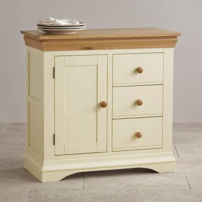 Tủ Trữ Đồ Country Cottage Gỗ Sồi Ibie BSCCOUO - Trắng (80 x 42 cm)