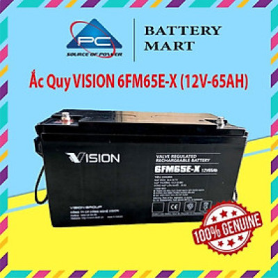 Ắc quy bộ lưu điện, ắc quy Vision 6FM65E-X (12V-65AH), ắc quy viễn thông